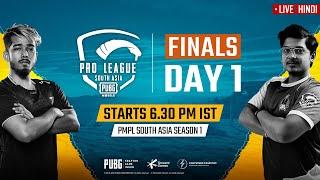 Hindi PMPL South Asia Finals Day 1  PUBG MOBILE Pro League S1