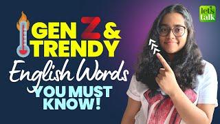 Trendy & GEN Z English Words You Must Know To Stay Updated #shorts Improve English Vocabulary