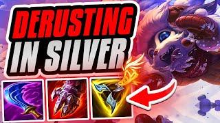 DERUSTING IN SILVER Season 14 Gnar Gameplay League of Legends