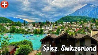 Spiez Switzerland walking tour 4K - The most beautiful Swiss villages