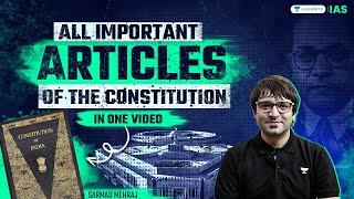The Last Lap  All Important Articles Of The Constitution  UPSC Prelims 2024  By Sarmad Mehraj