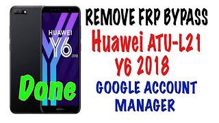 ATU-L21 frp bypass huawei y6 2018  without pc