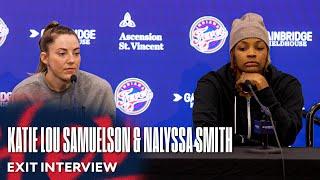 Katie Lou Samuelson & NaLyssa Smith 2024 Exit Interview  Indiana Fever