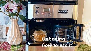 Unboxing and How to Use the Delonghi combination Coffee Machinereview