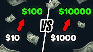 i raised a $10 account vs a $1000 account  using @SAIGEx  strategy