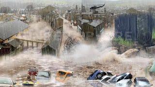 Germany IN SHAMBLES Rivers EXPLODE as German Town Faces Historic FLOOD Augsburg Flooding.