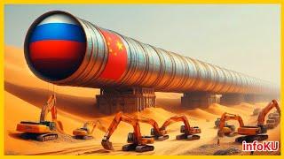 China Russia shocks America  Russian gas pipeline 14700km to China