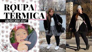 Roupa plus size térmica onde comprar looks de inverno