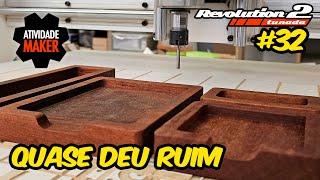 CNC Router Revolution 2 Tunada - Fusion 360 e Usinagem em Madeira