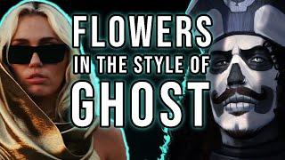 Flowers in the style of Ghost