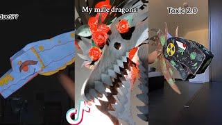 Dragon Puppet Crafts  Paper Dragon TikTok Compilation #96