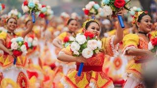 Sinulog sa lalawigan street dancing  Cebu City Philippines