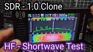 SDR 1.0 Clone  RECEIVER - HF Test