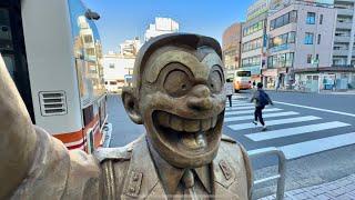 Tokyo’s KAMEARI STATION full of Police Anime Character Statues