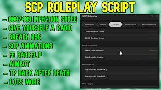 SCP Roleplay Script  Roblox Script  Not Patched  No Ban