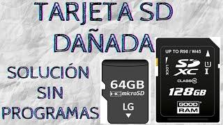 COMO REPARAR MEMORIA MICRO SD DAÑADA