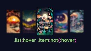 CSS Div Image Hover  Html Css image card hover effect