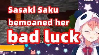 ENG SUB Sasaki Saku bemoaned her bad luck NIJISANJI Vtuber 笹木咲