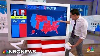 Steve Kornacki What the road to 270 looks like for Kamala Harris and Donald Trump