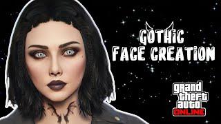 GTA 5 ONLINE PRETTY GOTH FEMALE CHARACTER CREATION  𓆩𓆪