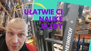 nauka jazdy Reach truck Poradnik jak się ustawiać do palety 180360