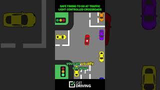 When is it safe to go at a traffic light?  #driving #drivingtips #drivinglessons #shorts