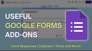 5 Most Useful Add-Ons For Google Forms  Google Forms Tips and Tricks