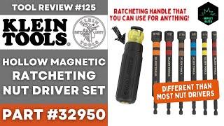 NEW Klein HOLLOW & Magnetic Nut Driver Set with Ratcheting Handle #tools #klein #electrical #hvac