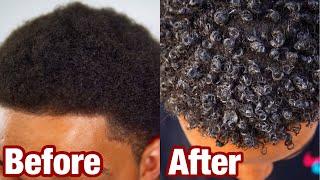 How To Get Curly Hair in 5 Minutes  Black Men and Women  2024