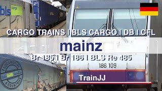 Cargo Trains Germany  Mainz Hbf  Railpool - BLS Cargo Br 186 109  BLS Re 485  DB Br 185  CFL