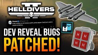 Helldivers 2 - CEO & DEV Reveal NEW Bomber Stratagem & Bugs Patched