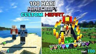 100 Hari Minecraft Custom Heart