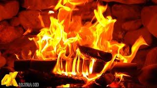  Warm Fireplace 4K Burning with Crackling Fire Sounds  Cozy Fireplace Ambiance for Deep Relaxation