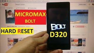 Сброс графического ключа Micromax Bolt D320 Factory Hard reset