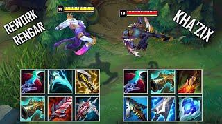 REWORK RENGAR vs KHAZIX FULL BUILD FIGHTS & Best Pentakills