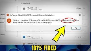 Windows cannot find Uninstall.exe . Unins000.exe Program Game App in Windows 11   10 87 - Fix 