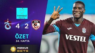 MERKUR BETS  Trabzonspor 4-2 Gaziantep FK - HighlightsÖzet  Trendyol Süper Lig - 202324