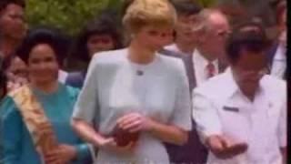 Princess Diana visits Lepers in Indonesia