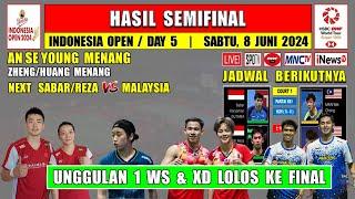 Hasil Semifinal Indonesia Open 2024 Hari Ini  AN SE YOUNG Lolos Ke Final  BASPOPOR Kalah