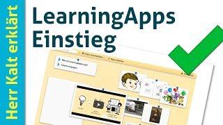 Anleitung LearningApps Einstieg und erste Schritte – Tutorial