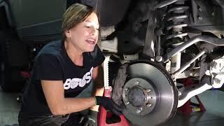 How To replace the Front Brakes Toyota FJ Cruiser  Part 2