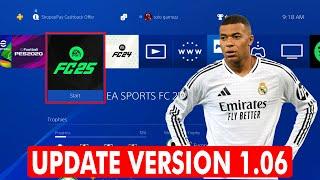 PS4 EA SPORTS FC 25 Update Version 1.06