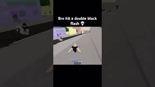 Double black flash combo in jujutsu shenanigans  #roblox #jujutsukaisen #fyp