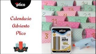 CALENDARIO ADVIENTO PLICO con Silicona Caliente Glitter