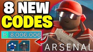 9 NEW️ARSENAL ROBLOX CODES 2024 - ARSENAL CODES