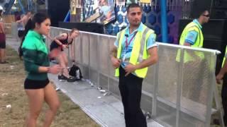 Gabber sesh with security guard at Defqon