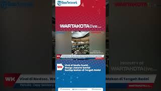 Viral di Media Sosial Warga Jakarta Santai Santap Makan di Tengah Badai