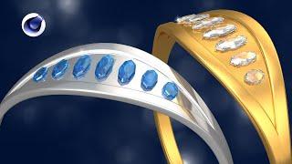 Learn How to create Ring and Jewelry new modeling crystal and diamond  Cinema 4d