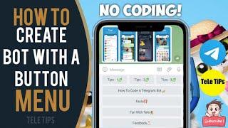 How To Create Bot With A Button Menu  How To Use Menu Builder  Latest Full Tutorial