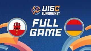 Group Phase  Gibraltar v Armenia  Full Basketball Game  FIBA U16 EuroBasket Division C 2024